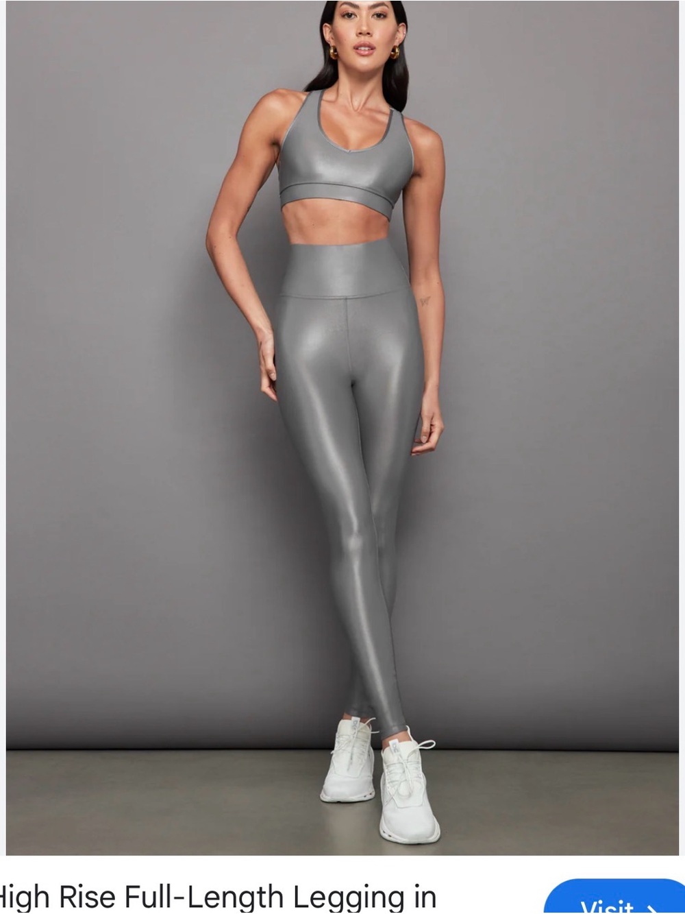 Carbon38 Charcoal High-Waist Leggings
